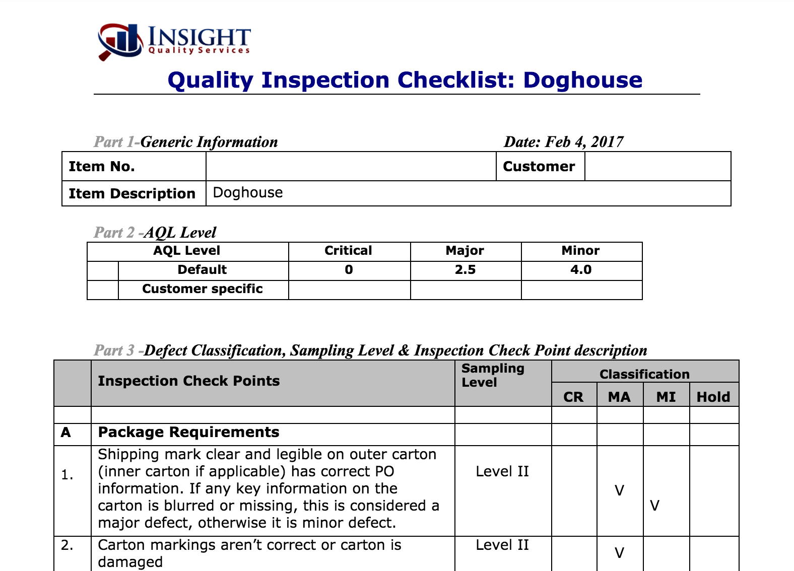 Quality Control Checklist How to Create One (With Sample)